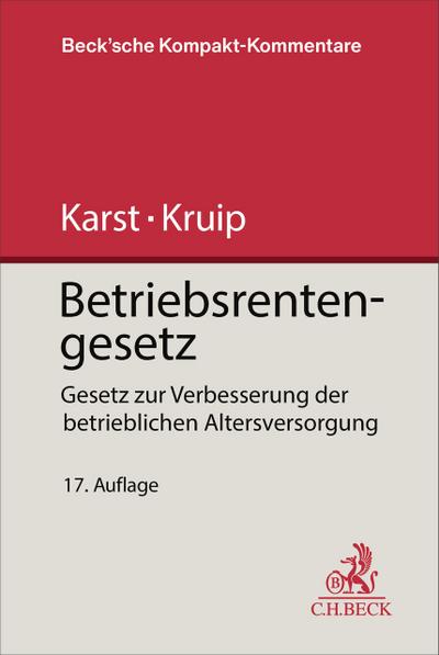 Betriebsrentengesetz. BetrAVG