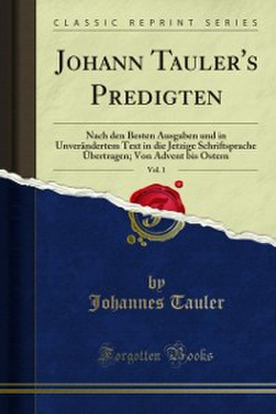 Johann Tauler’s Predigten
