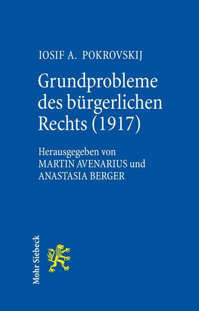 Grundprobleme des bürgerlichen Rechts (1917)