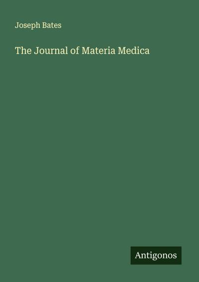 The Journal of Materia Medica