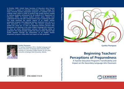 Beginning Teachers’’ Perceptions of Preparedness