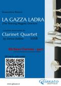 Bb Bass Clarinet part of "La Gazza Ladra" overture for Clarinet Quartet