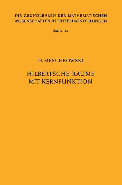 Hilbertsche Räume mit Kernfunktion