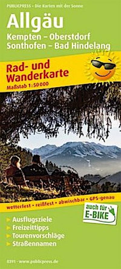 Allgäu, Kempten - Oberstdorf, Sonthofen - Bad Hindelang 1 : 50 000