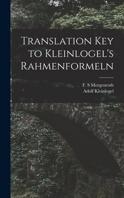 Translation Key to Kleinlogel’s Rahmenformeln