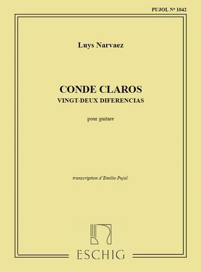 Conde Claros 24 Variationen fürGitarre