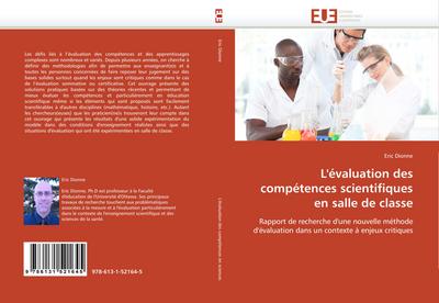 L’’évaluation des compétences scientifiques en salle de classe