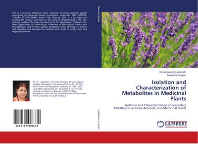 Isolation and Characterization of Metabolites in Medicinal Plants