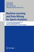 Machine Learning and Data Mining for Sports Analytics