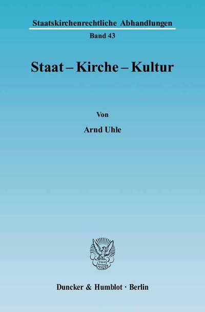 Staat, Kirche, Kultur