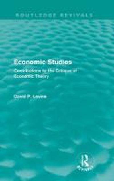 Economic Studies (Routledge Revivals)