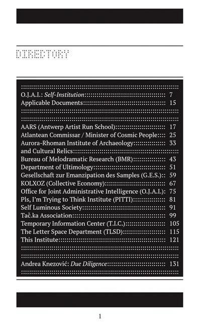 Self-Institution: Terminology Audit