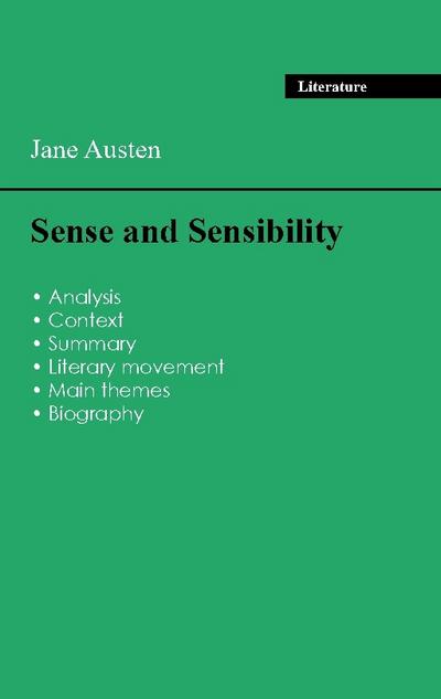 Succeed all your 2026 exams: Analysis of the novel of Jane Austen’s Sense and Sensibility