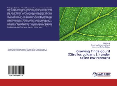 Growing Tinda gourd (Citrullus vulgaris L.) under saline environment
