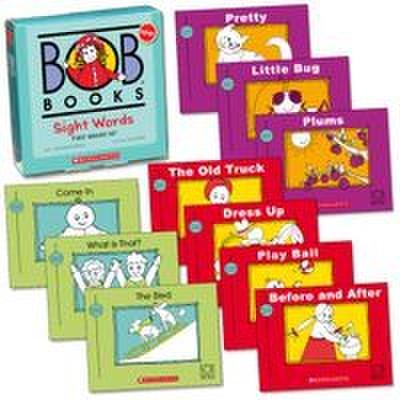 Bob Books - Sight Words First Grade Box Set Decodable Phonics Books, Ages 4 and Up, First Grade, Flashcards (Stage 2: Emerging Reader)