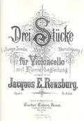 3 Stücke op.2für Violoncello und Klavier