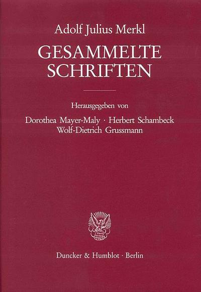 Gesammelte Schriften