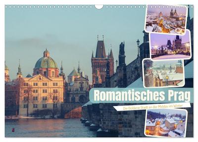 Romantisches Prag (Wandkalender 2024 DIN A3 quer), CALVENDO Monatskalender