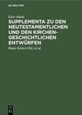 Supplementa zu den Neutestamentlichen und den Kirc
