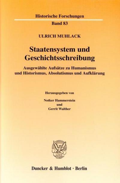 Staatensystem und Geschichtsschreibung.
