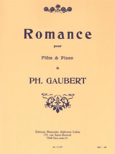 Romancepour flûte et piano