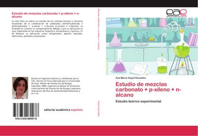 Estudio de mezclas carbonato + p-xileno + n-alcano
