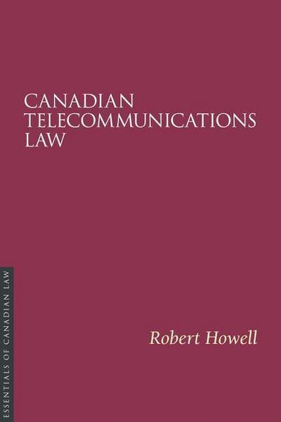 Canadian Telecommunications Law