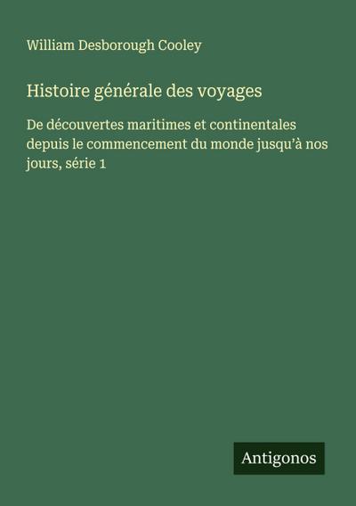 Histoire générale des voyages