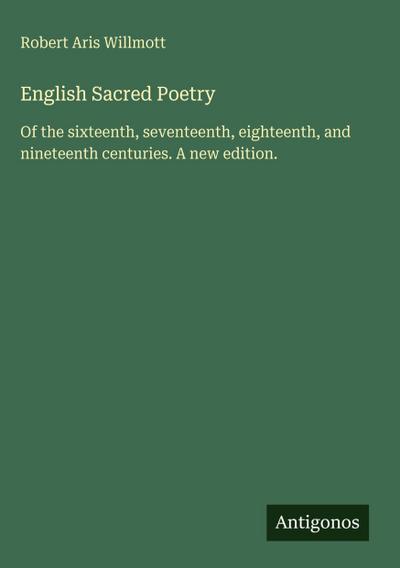 English Sacred Poetry