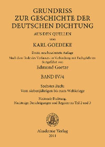 Sechstes Buch: Vom siebenjährigen bis zum Weltkriege