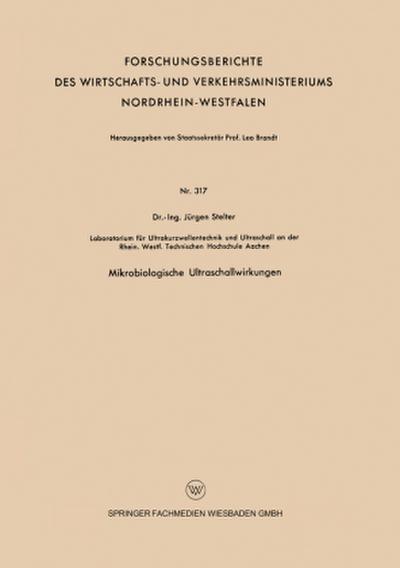 Mikrobiologische Ultraschallwirkungen