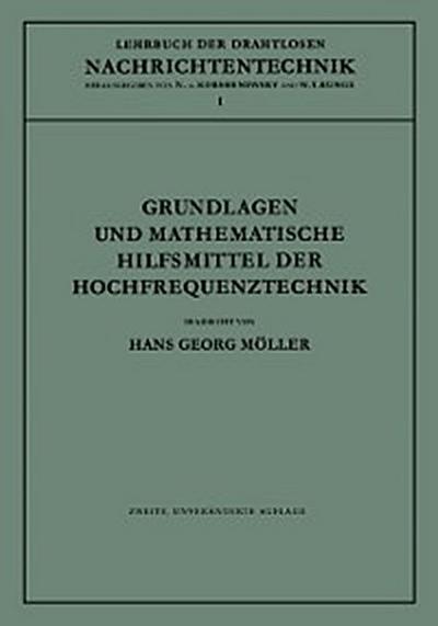 Grundlagen und mathematische Hilfsmittel der Hochfrequenztechnik