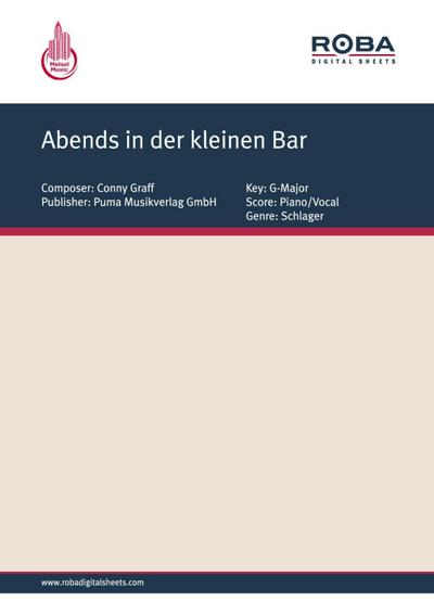 Abends in der kleinen Bar
