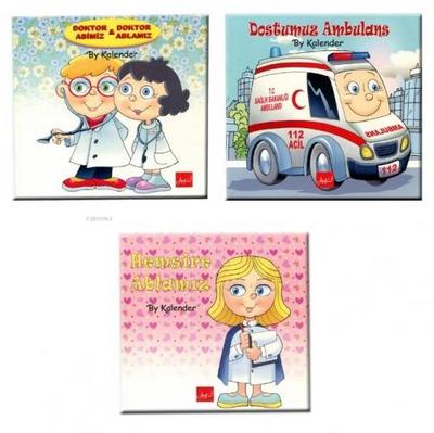 Doktor Abimiz - Doktor Ablamiz Saglik Seti 4 Kitap Set, Renkli Resimli