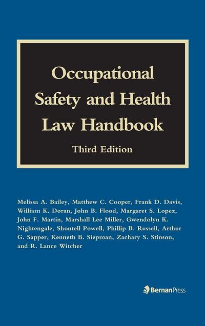 Occupational Safety and Health Law Handbook