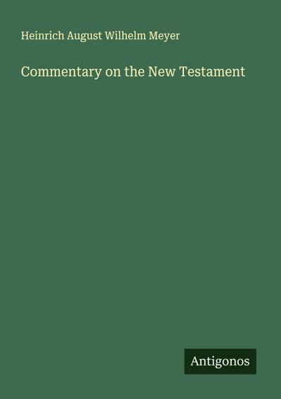 Commentary on the New Testament