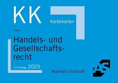 Karteikarten Handels- und Gesellschaftsrecht