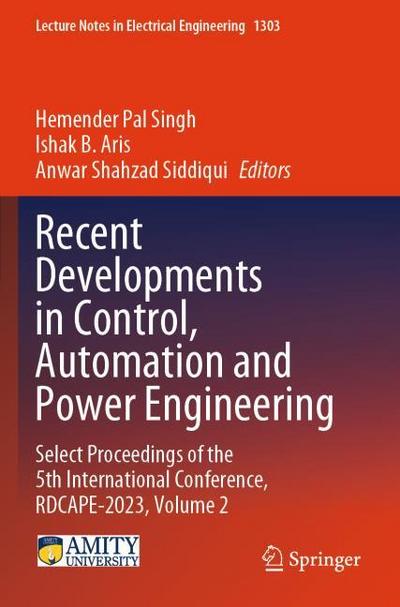 Recent Developments in Control, Automation and Power Engineering