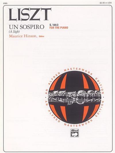 Un Sospiro, S. 144:3 (from Trois Études de Concert): Sheet