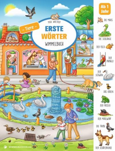 Erste Wörter Wimmelbuch Tiere