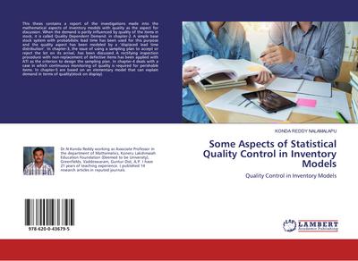 Some Aspects of Statistical Quality Control in Inventory Models