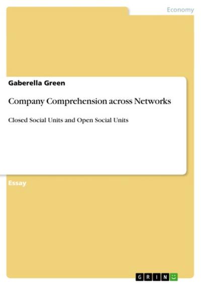 Company Comprehension across Networks