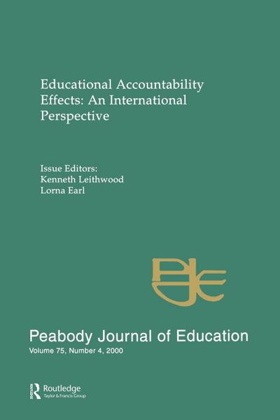 Educational Accountability Effects