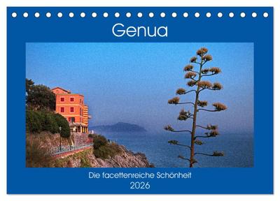 Genua - Die facettenreiche Schönheit (Tischkalender 2026 DIN A5 quer), CALVENDO Monatskalender