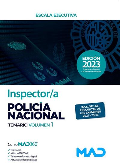 Inspector/a de Policía Nacional. Temario volumen 1
