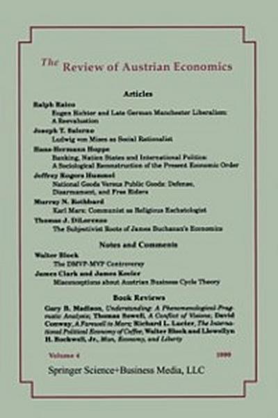 Review of Austrian Economics