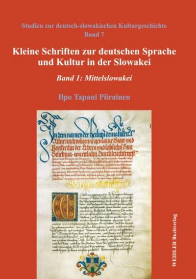 Kleine Schriften zur deutschen Sprache und Kultur in der Slowakei
