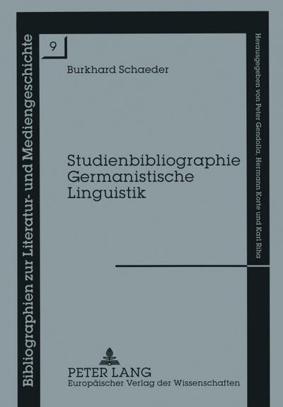 Studienbibliographie Germanistische Linguistik