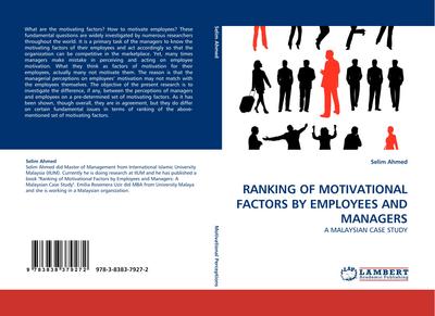 RANKING OF MOTIVATIONAL FACTORS BY EMPLOYEES AND MANAGERS