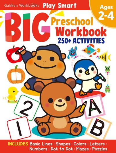 Play Smart Big Preschool Workbook Ages 2-4